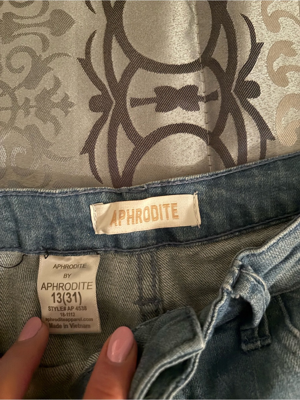 Aphrodite Washed Denim Jeans - Blue